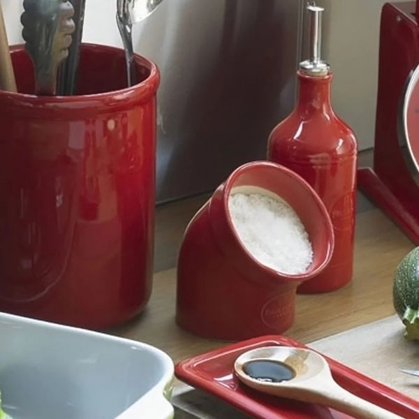 Підставка під ложку керамічна Emile Henry Utensil Holder 22.5х10 см червоний (340262) 08700099 фото