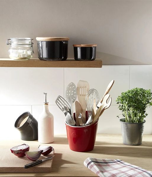 Підставка для кухонного приладдя Emile Henry Utensil Holder червона (340218) 08700425 фото