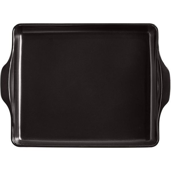 Форма для фокаччі керамічна Emile Henry Focaccia 40.5х31.5 см чорний (797515) 08701191 фото