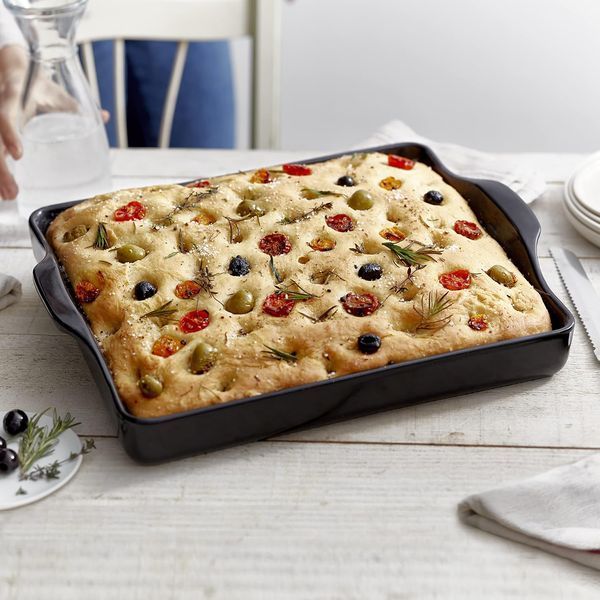 Форма для фокаччі керамічна Emile Henry Focaccia 40.5х31.5 см чорний (797515) 08701191 фото