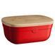 Керамическая хлебница Emile Henry Storage красный (348750) 08701307 фото 1