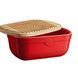 Керамическая хлебница Emile Henry Storage красный (348750) 08701307 фото 2