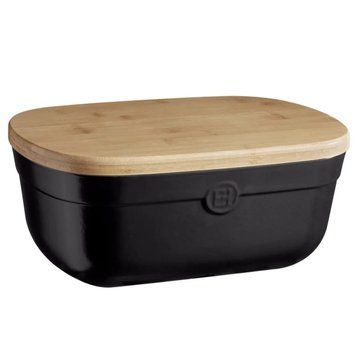 Керамическая хлебница Emile Henry Storage чёрный (718750) 08701261 фото