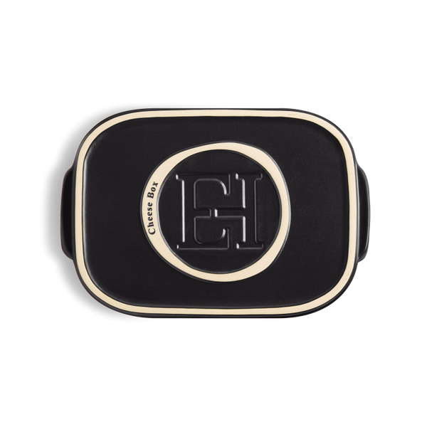 Ємність для зберігання та подачі сиру з кришкою керамічна Emile Henry Storage 30x20,7x11 см чорний (718760) 08701211 фото