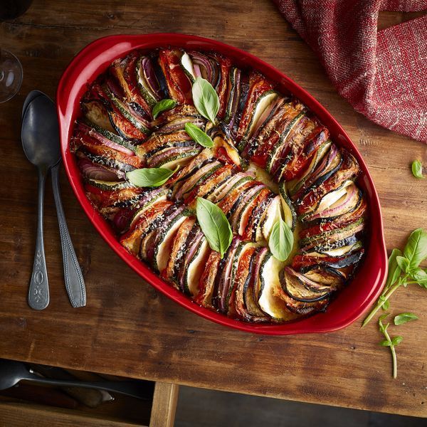 Форма для запікання овальна керамічна Emile Henry Ovenware 41.5х26.5 см червоний (349054) 08700688 фото