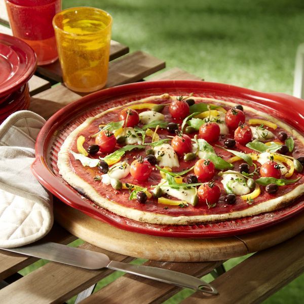 Деко для піци керамічне Emile Henry Grillware 35 см червоний (347614) 08700244 фото